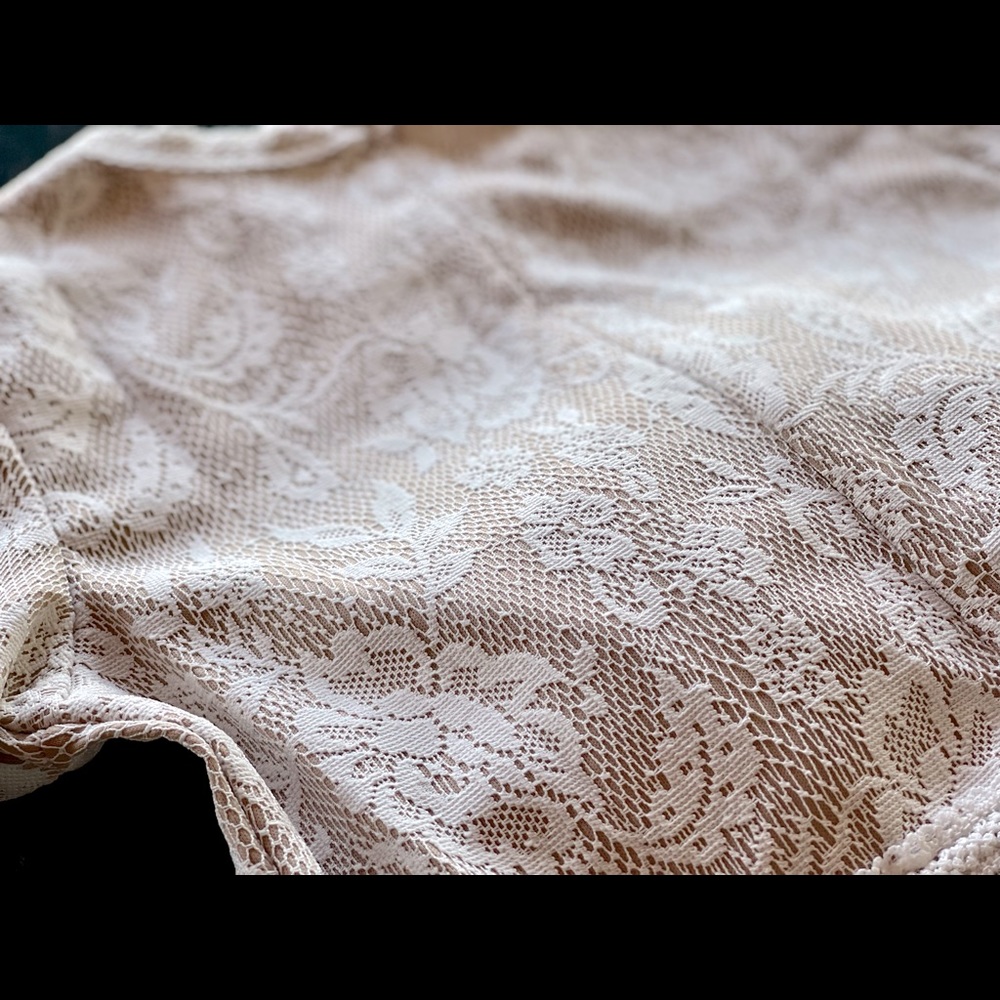 Bella Erá White Ecru Jumpsuit In Embroidered Lace - Picture 10 of 12